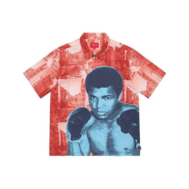 Supreme Muhammad Ali Zip Up Short Sleeve Shirt