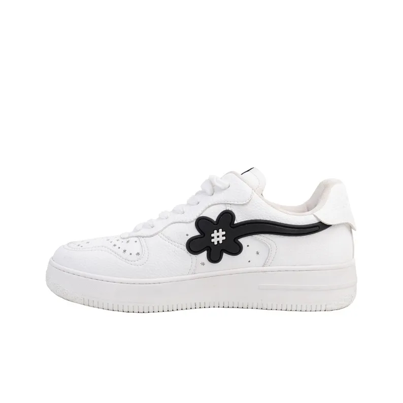WATER THE PLANT 'GR' GOAT Low Top Skateboard Shoes Unisex White
