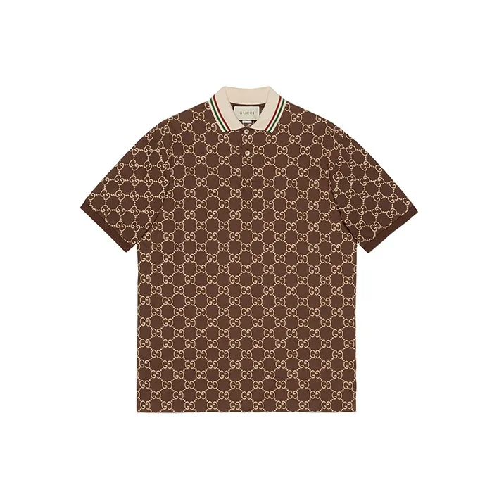 GUCCI Polo Shirts Men's Brown