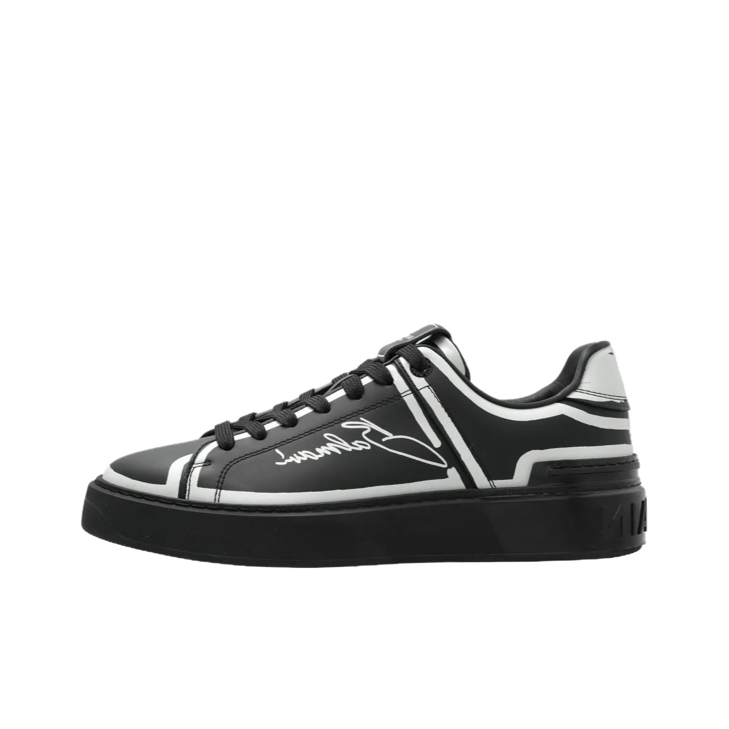 BALMAIN B Court Lace Up Sneakers Women's
