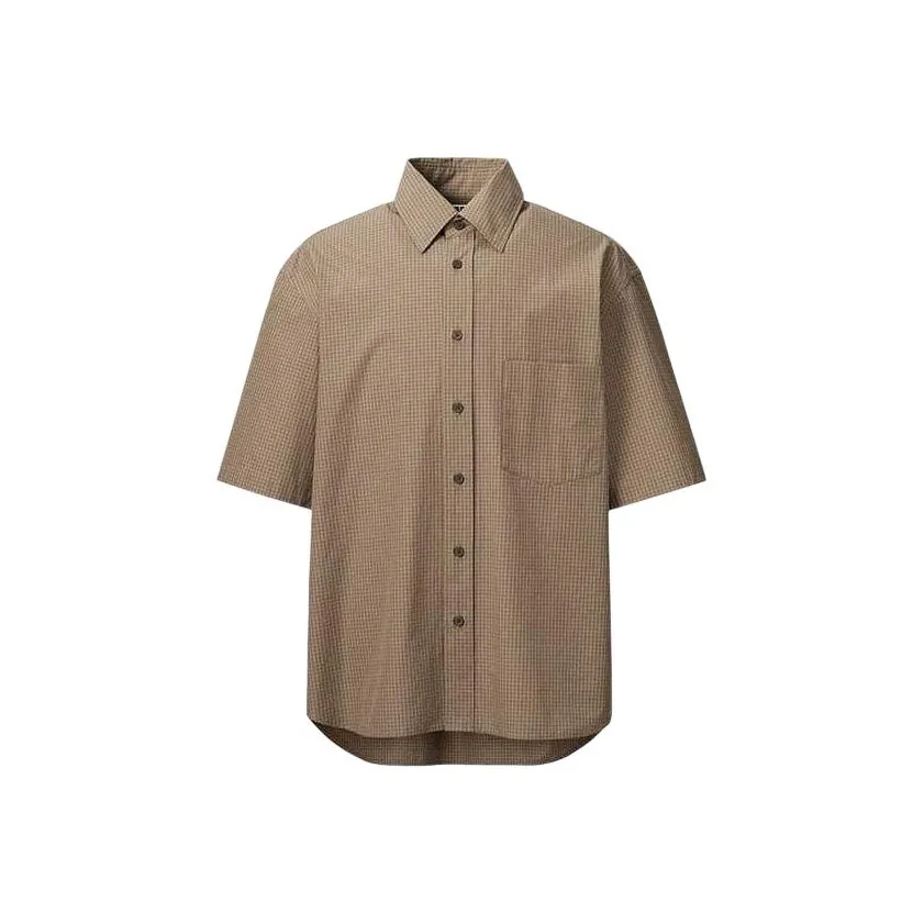 UNIQLO Shirt Men's Chestnut Shell Brown