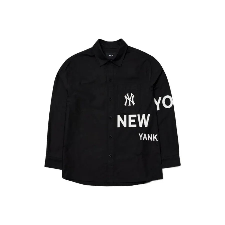 MLB Base Logo Черная Унисекс Рубашка