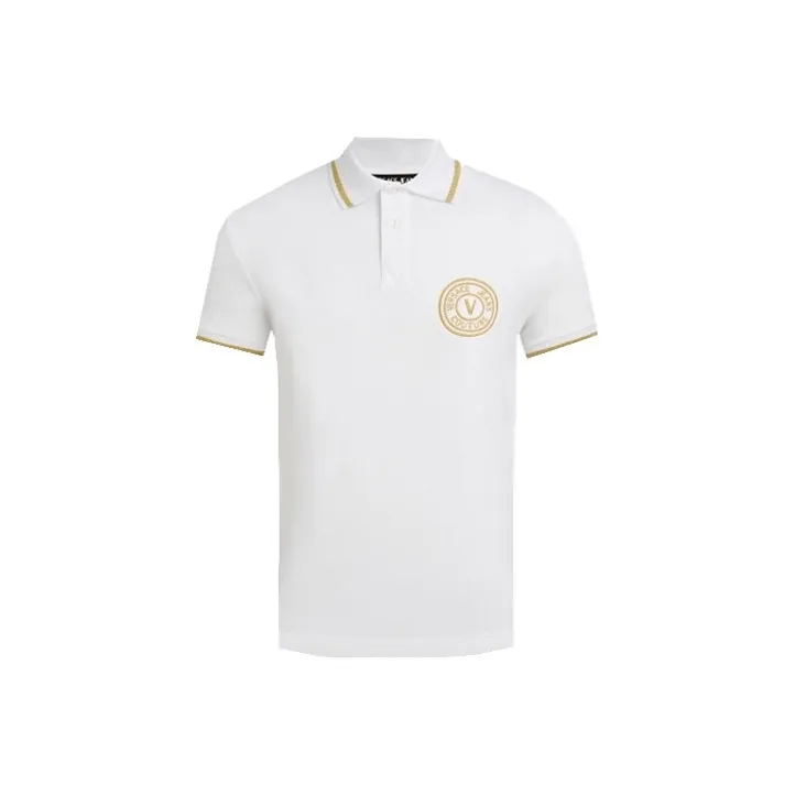 VERSACE JEANS COUTURE Men Polo Shirt White