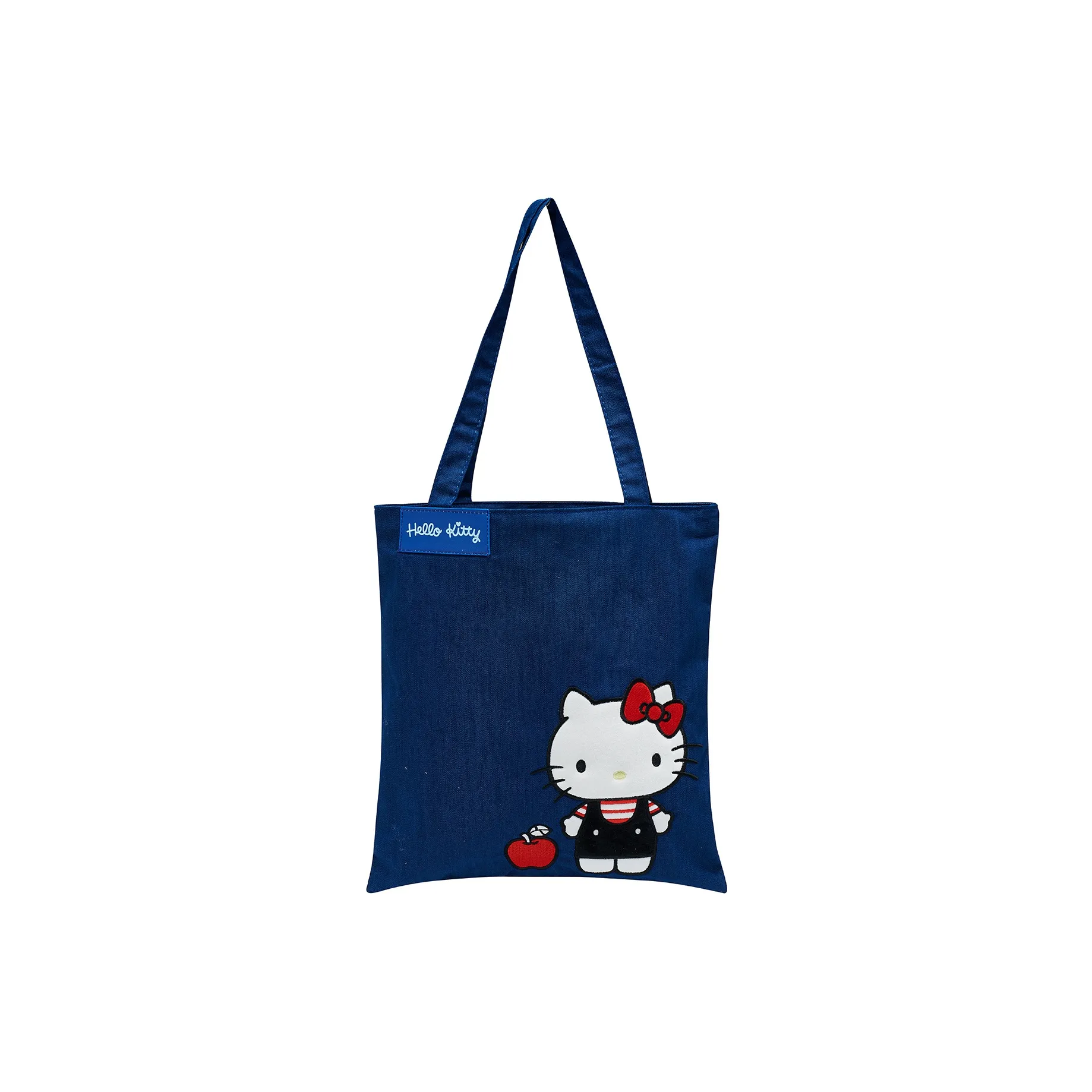 Sanrio Hello Kitty Хлопок Плечевая сумка Женская Джинсовый синий