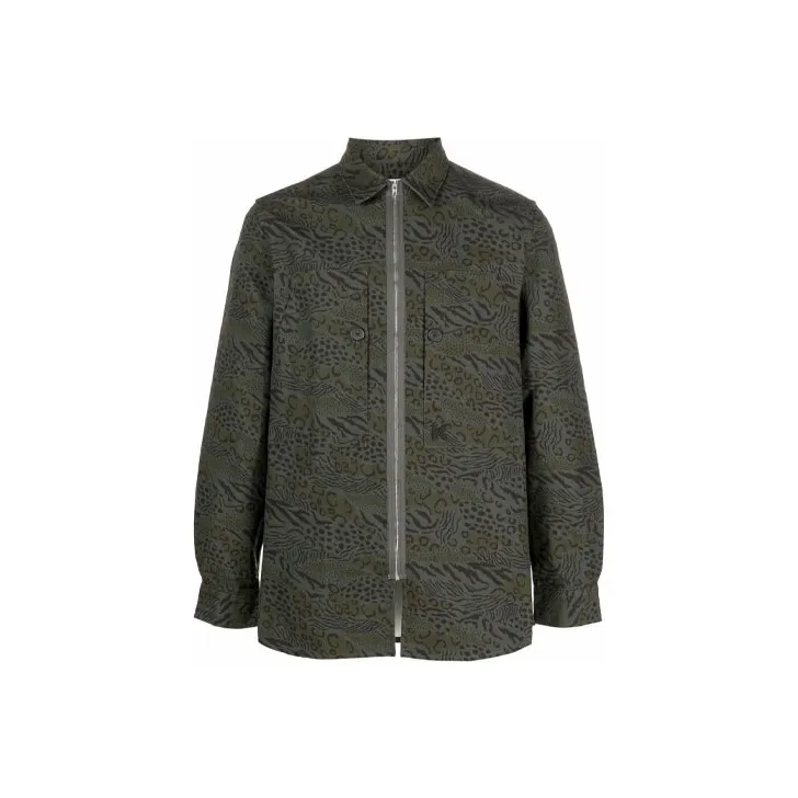 KENZO Зеленые Мужские Рубашки