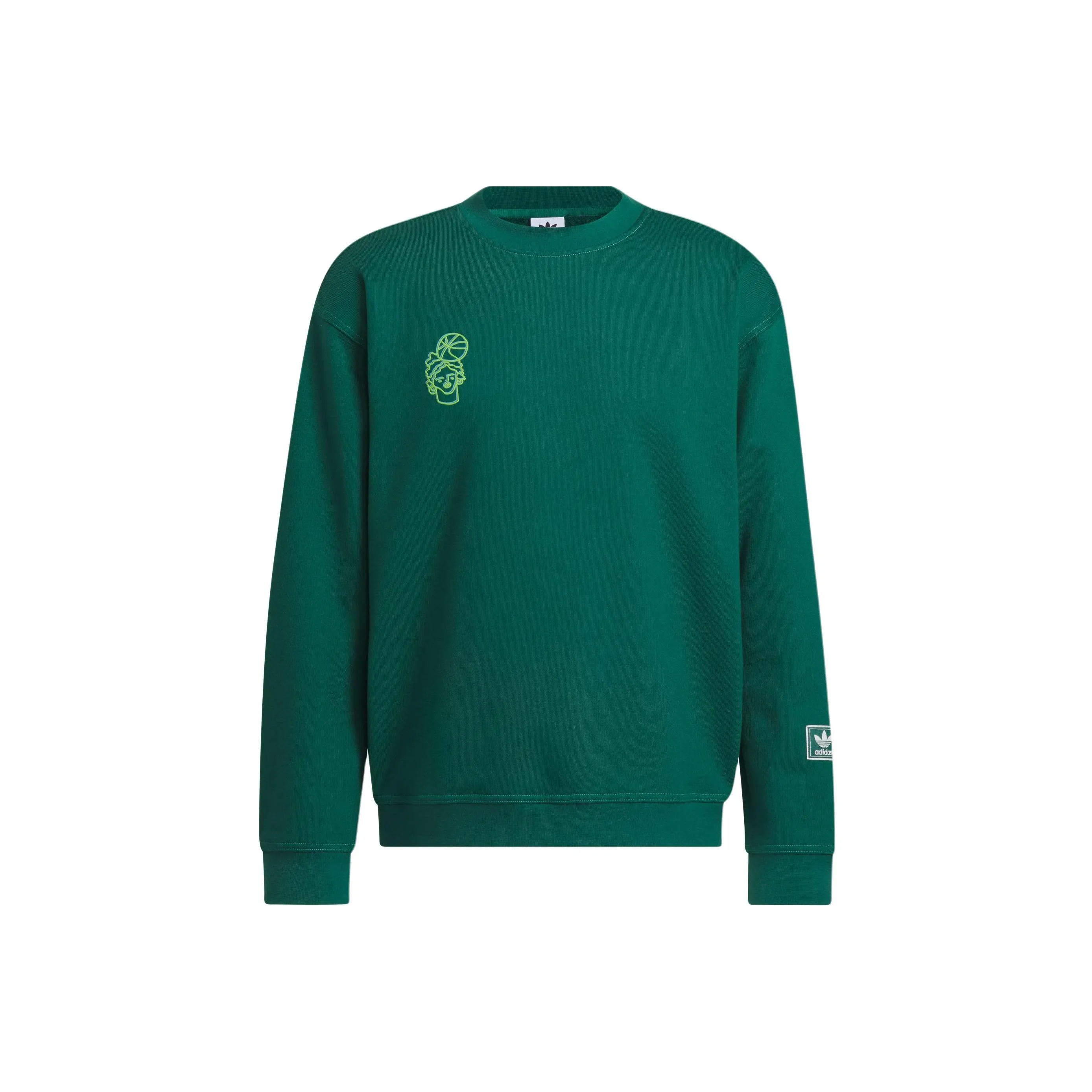 Adidas Originals Hoop York City Sweatshirt Unisex Forest Green