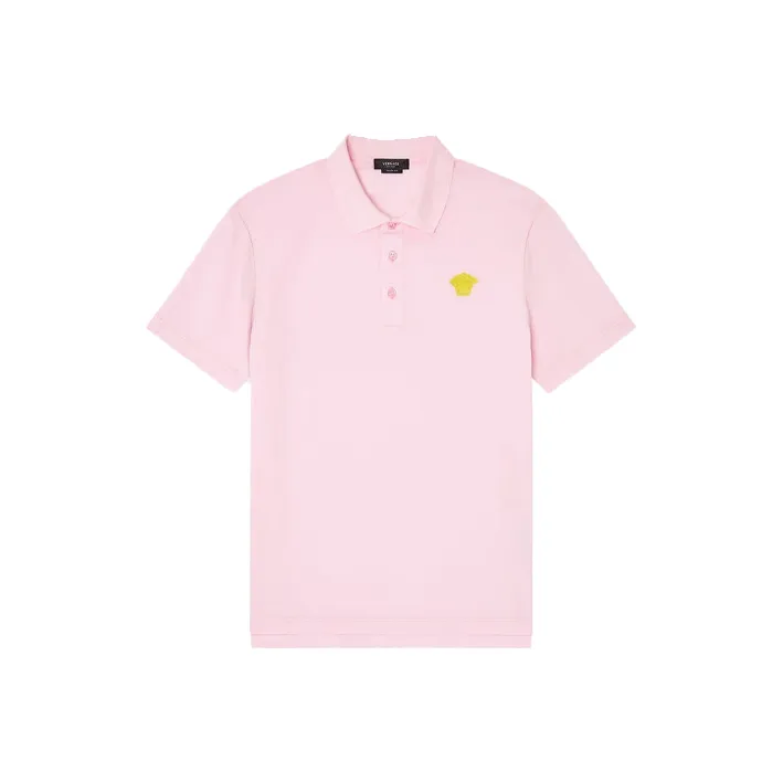 VERSACE Polo Shirts Men's Pink