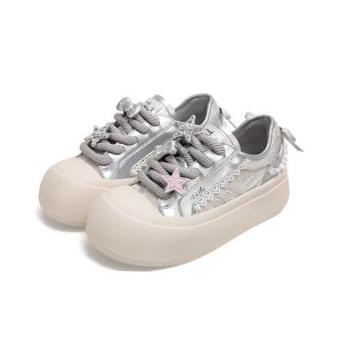 TTKJ Кроссовки для скейтбординга Low Top Huiyue Серебристо-белые Женские