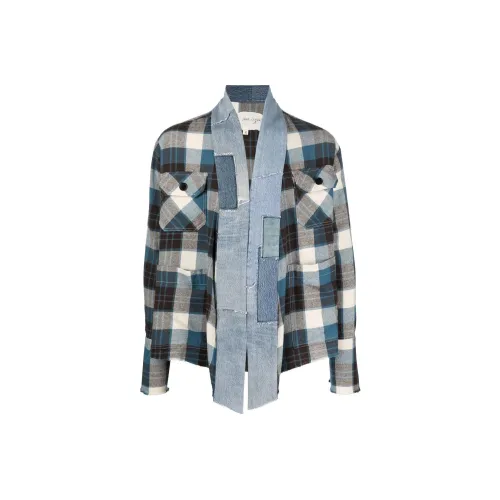 GREG LAUREN Blue Мужские Рубашки