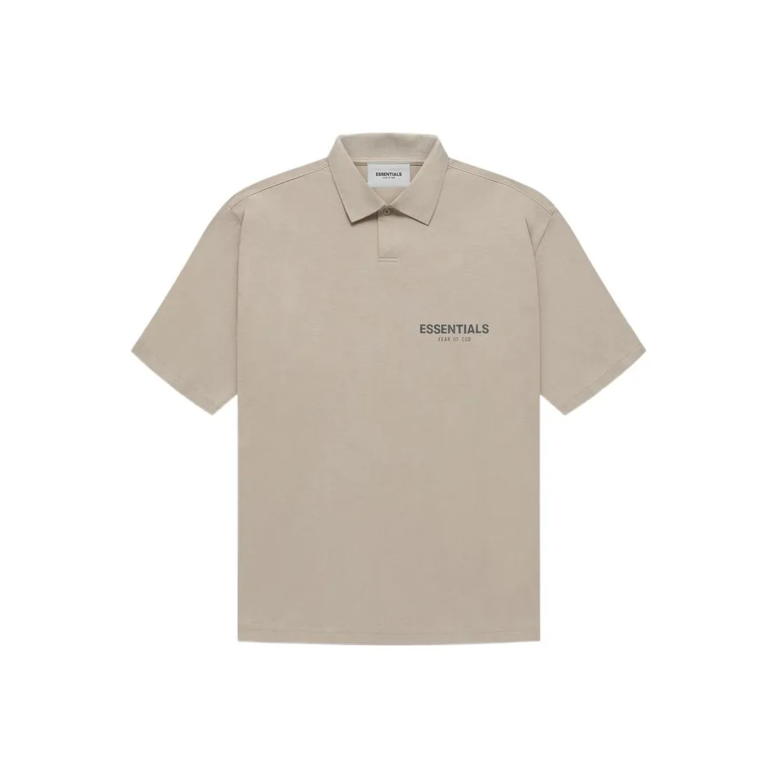 Fear Of God Essentials FW21 Polo Shirt Unisex Tan