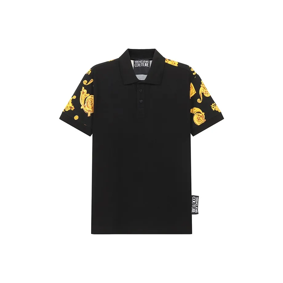 VERSACE JEANS COUTURE Polo Shirts Men's Black