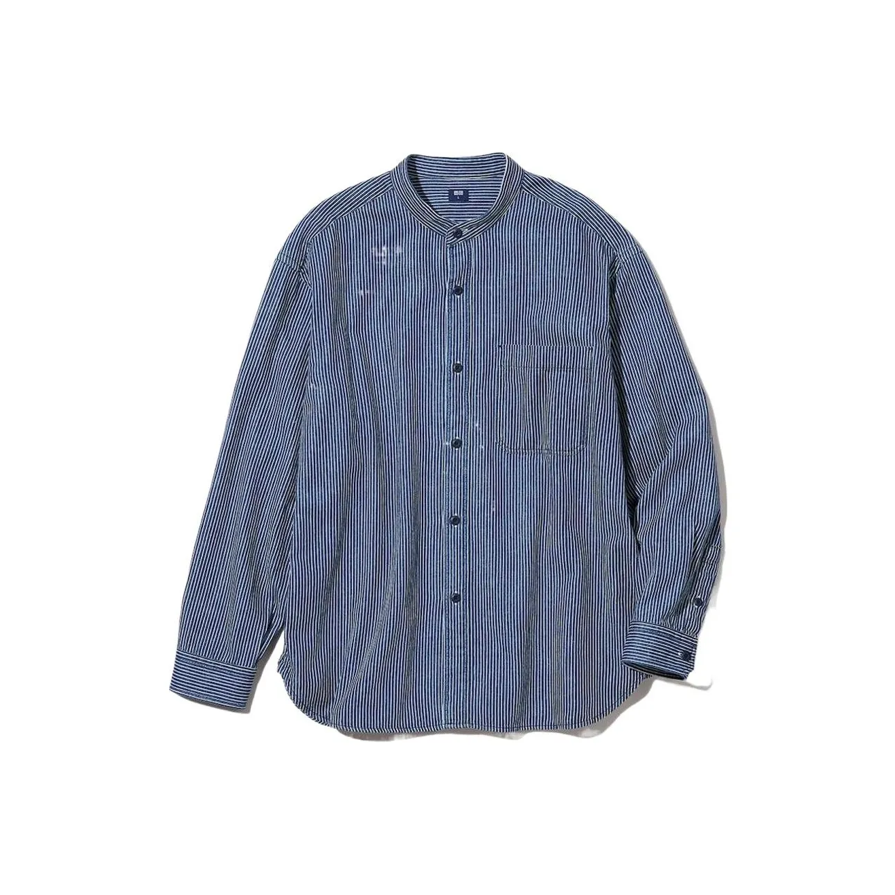 UNIQLO Мужская рубашка королевского синего цвета