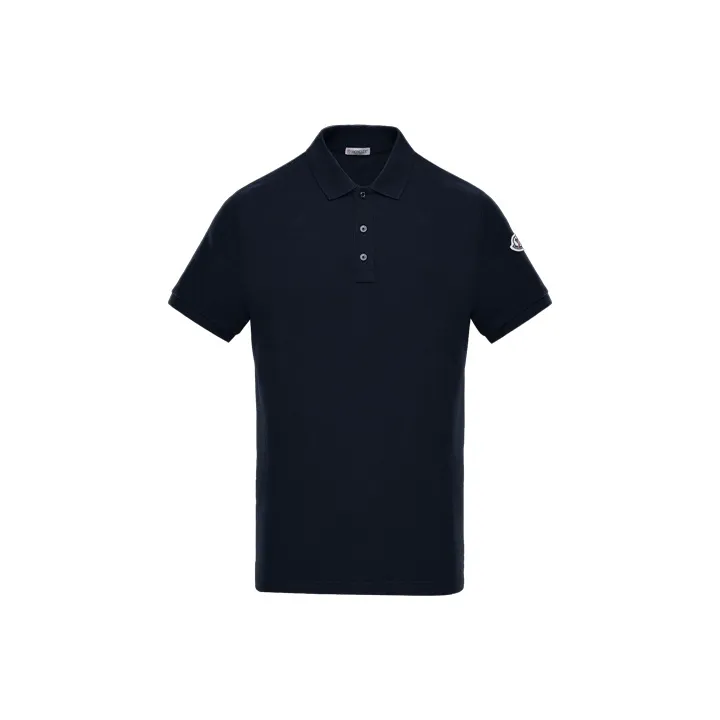 Moncler Поло Мужское Темно-Синий