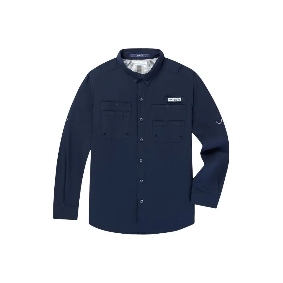Columbia PFG SS24 Shirt Men's Marine Blue