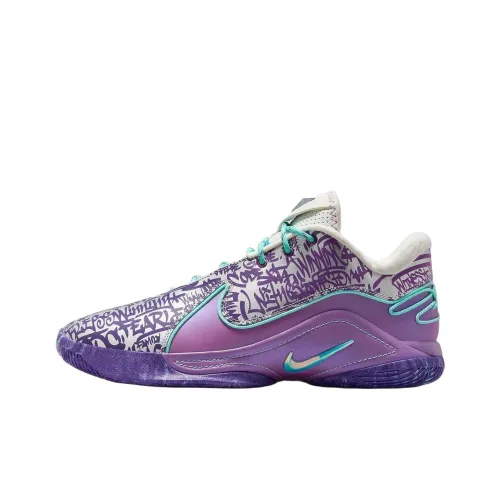 NIKE LeBron 22 Баскетбольные кроссовки Низкие Бежево-фиолетовые Мужские