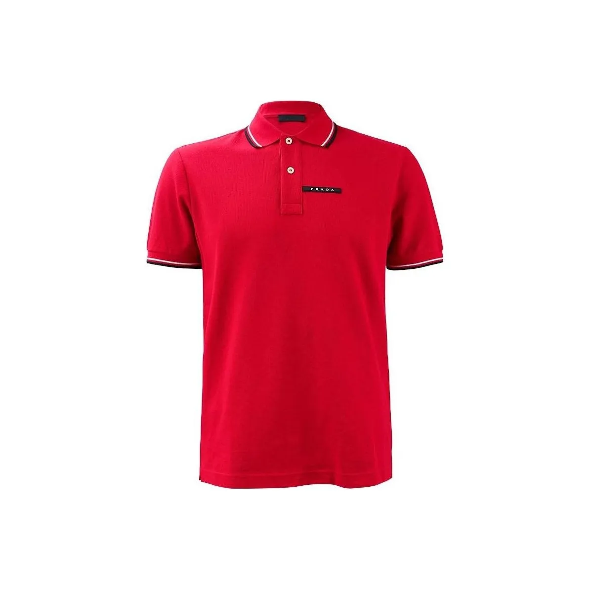 PRADA Polo Shirts Men's Maroon