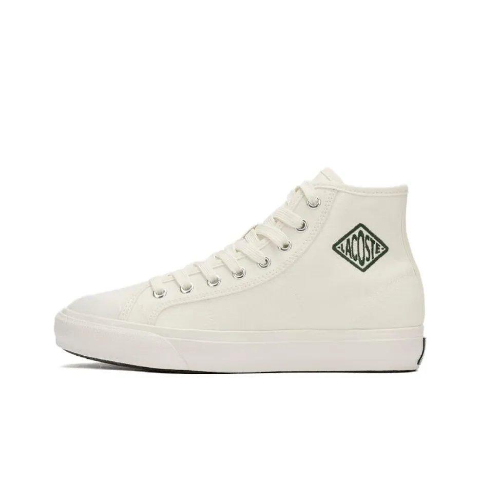 LACOSTE Collaboration Backcourt High Топ Скейтборд Кроссовки Женские Экрю