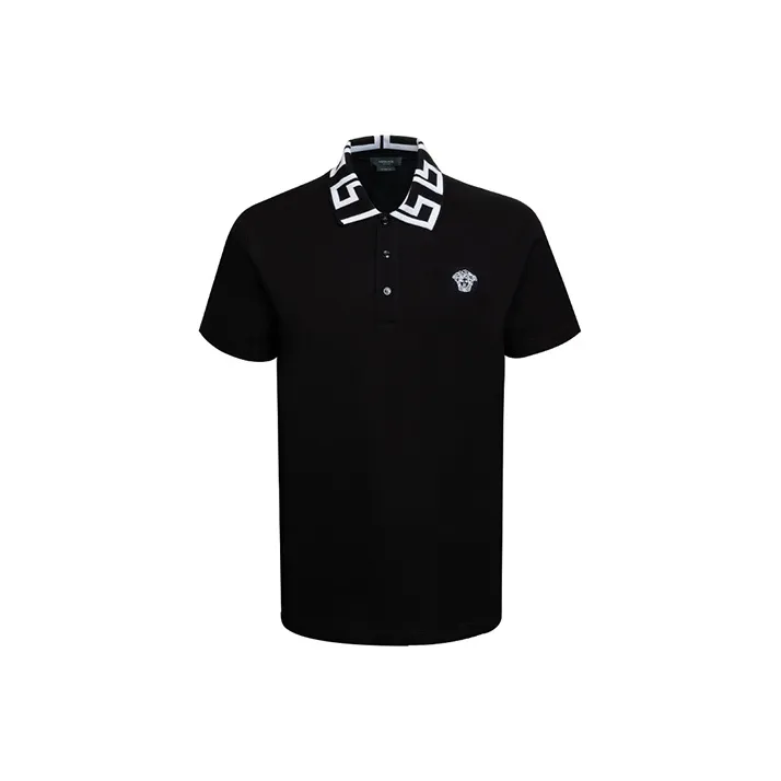 VERSACE Polo Shirts Men's Black