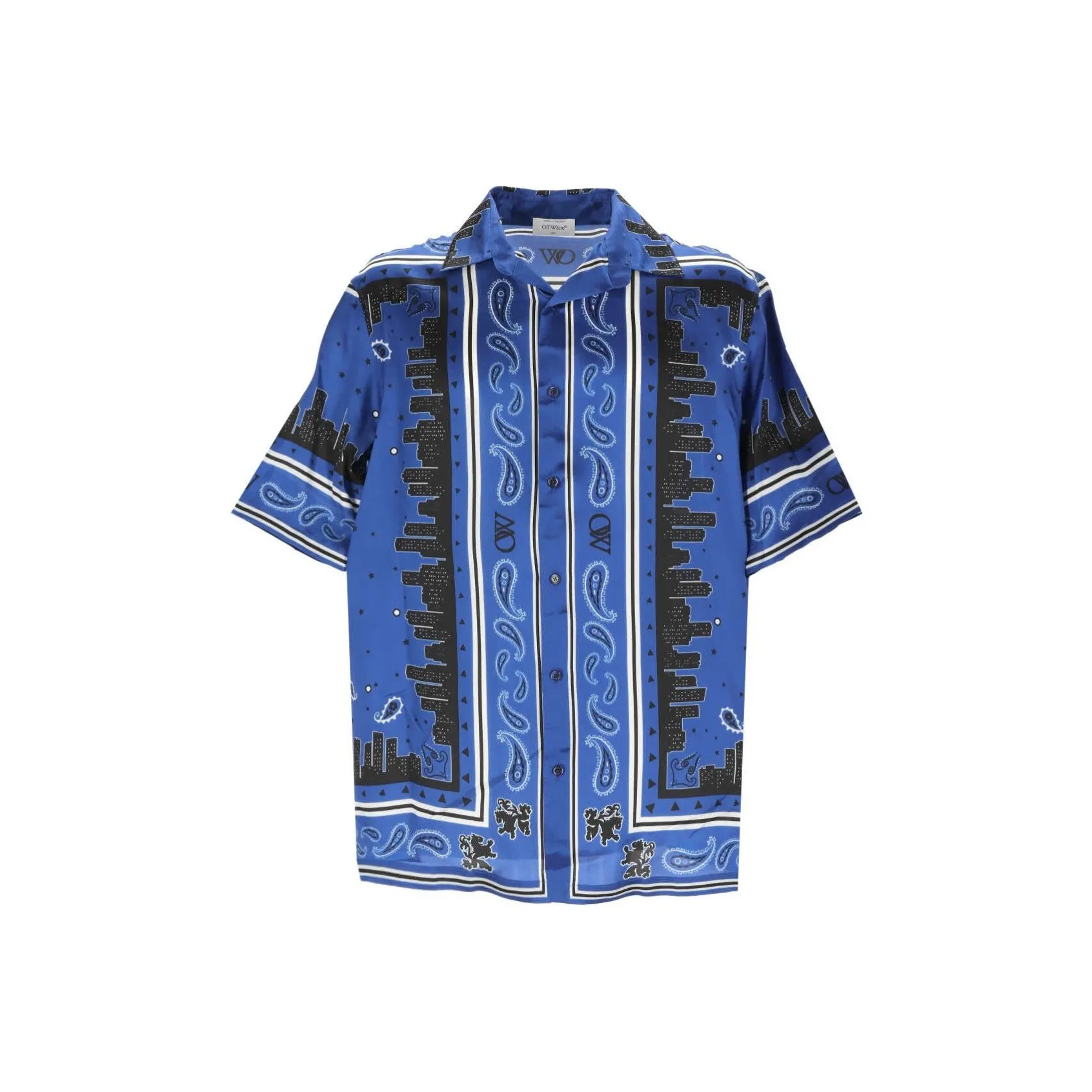 OFF WHITE Bandana print Satin Shirt