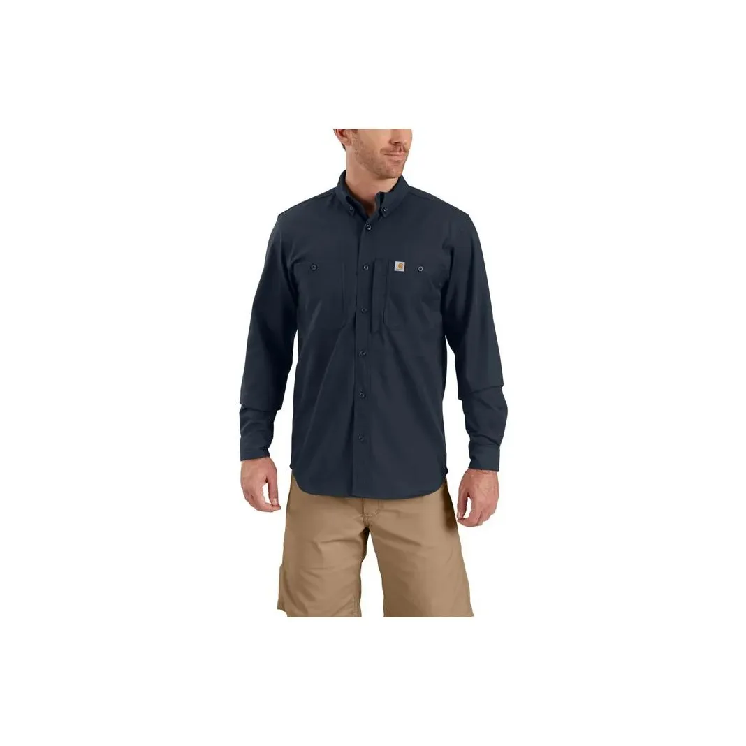 Carhartt Blue Men's Shirts Кархарт Синий Мужские Рубашки
