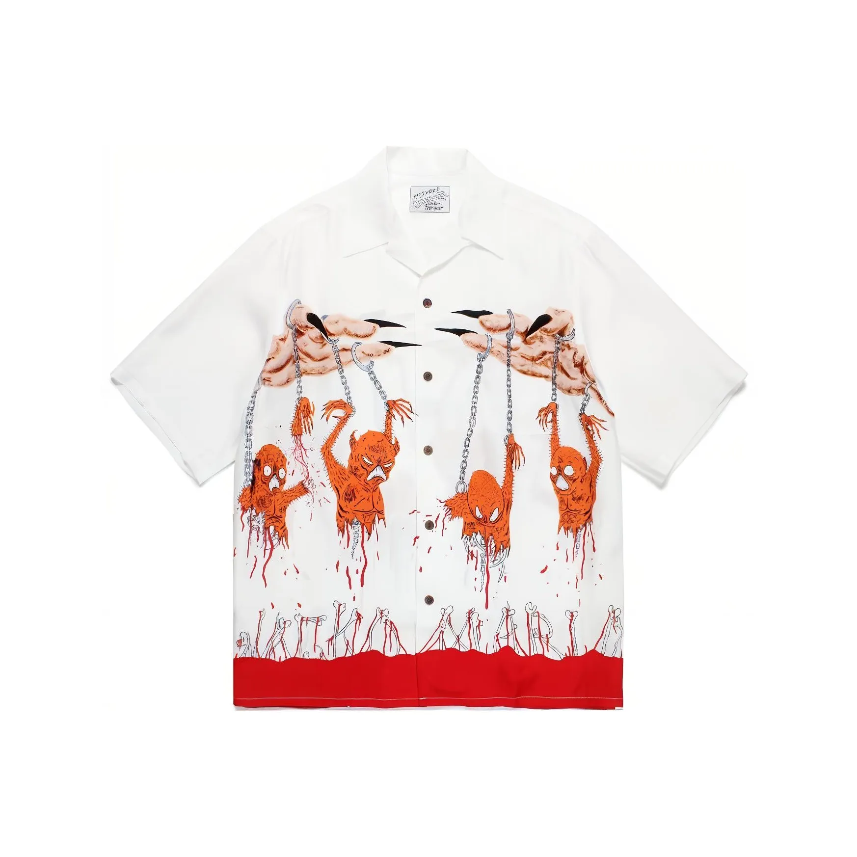 WACKO MARIA Белая унисекс рубашка