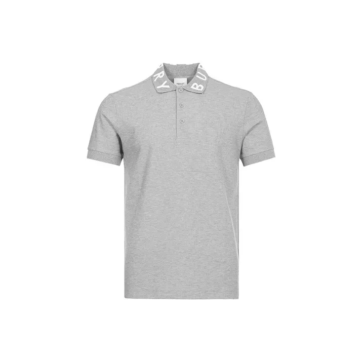 Burberry Ryland Collar Logo Polo Grey
