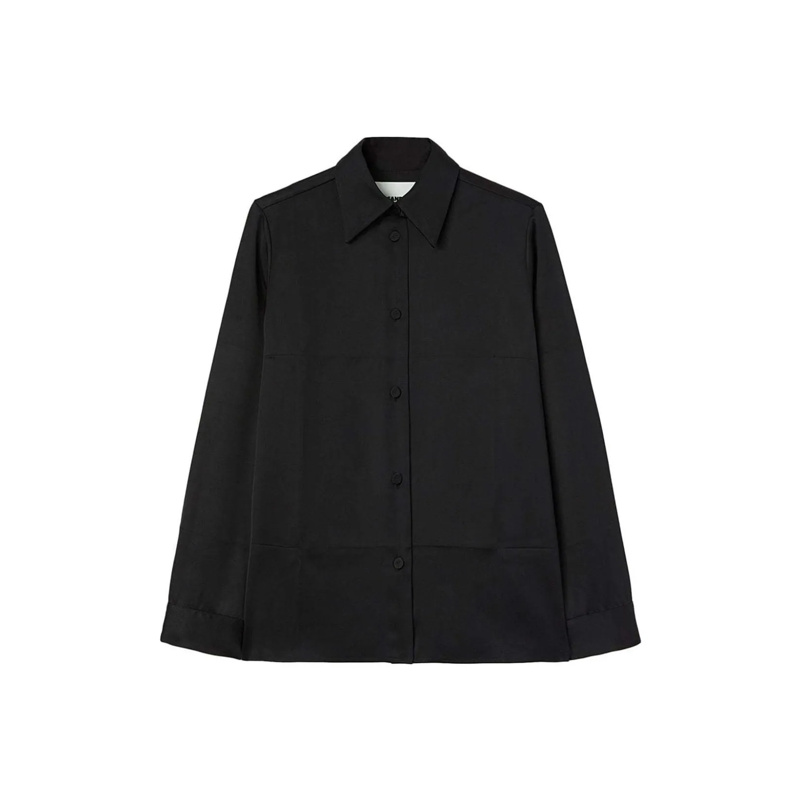 JIL SANDER Pointed collar Satin Shirt