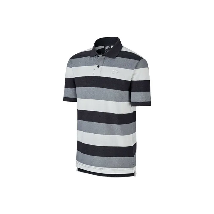 Nike Черный Серый Цвет Мужская Рубашка Поло