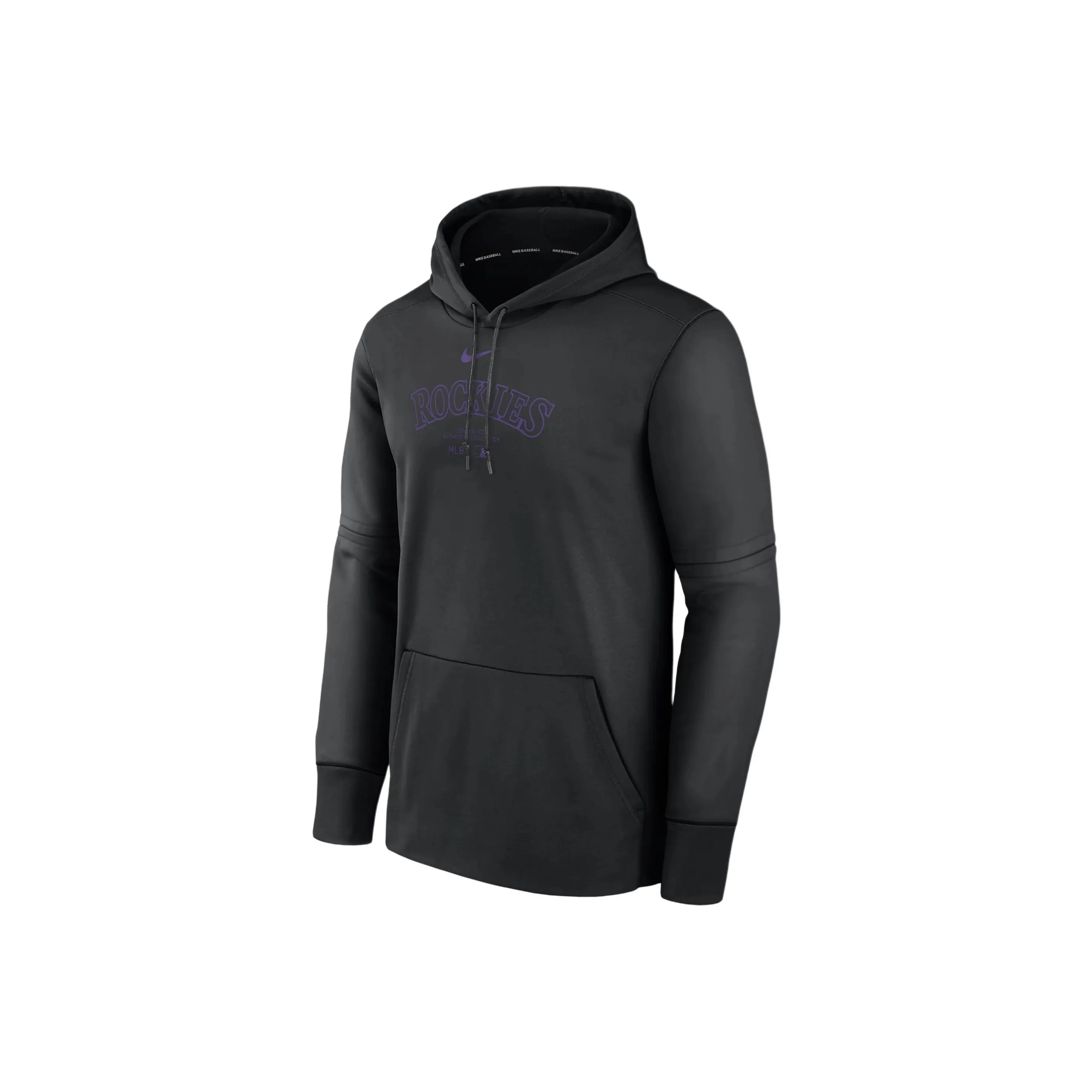 Nike Colorado Rockies Authentic Collection Practice Men's Nike Therma Mlb Pullover Hoodie
