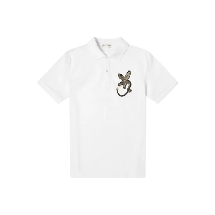 Alexander McQueen Белая Мужская Поло