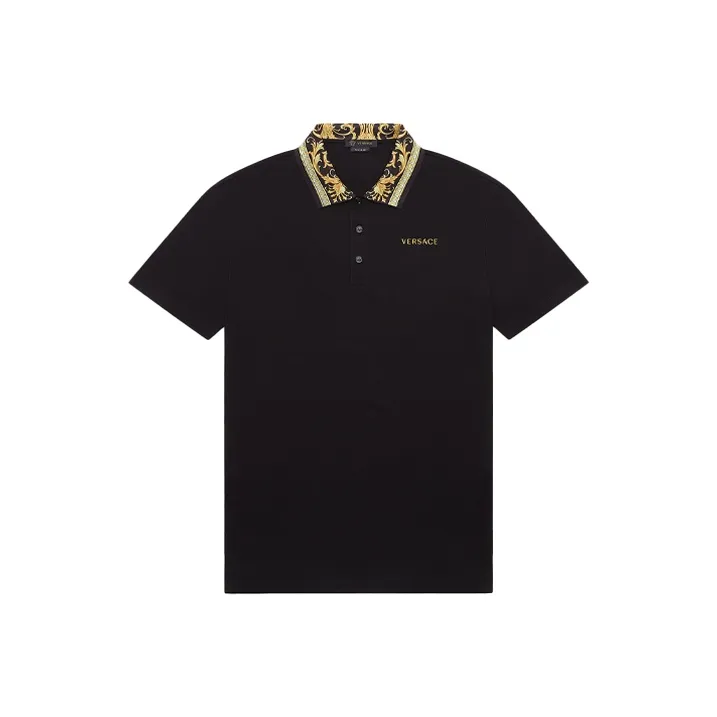 VERSACE Polo Shirts Men's Black