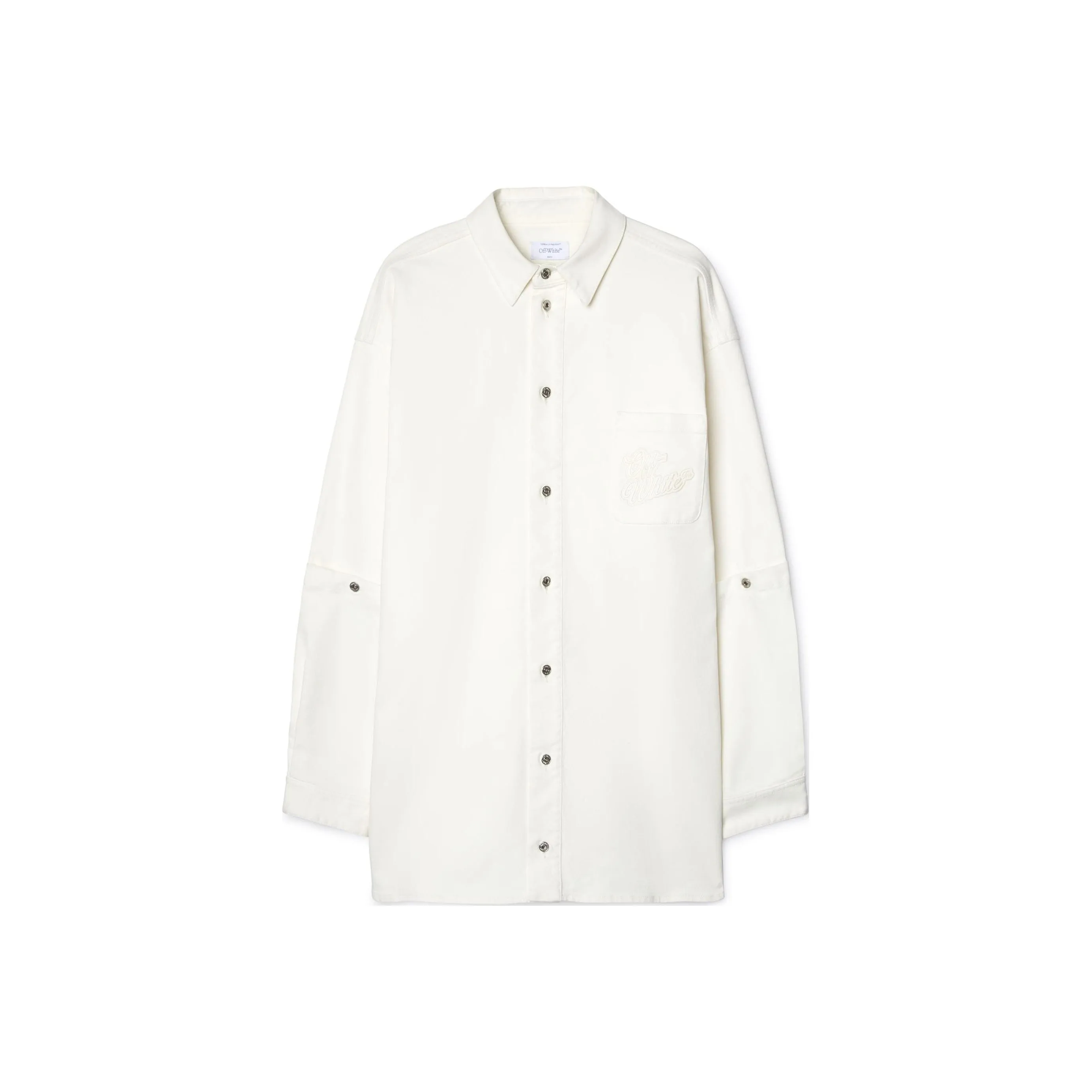 Off 90s Logo appliqué Cotton Shirt