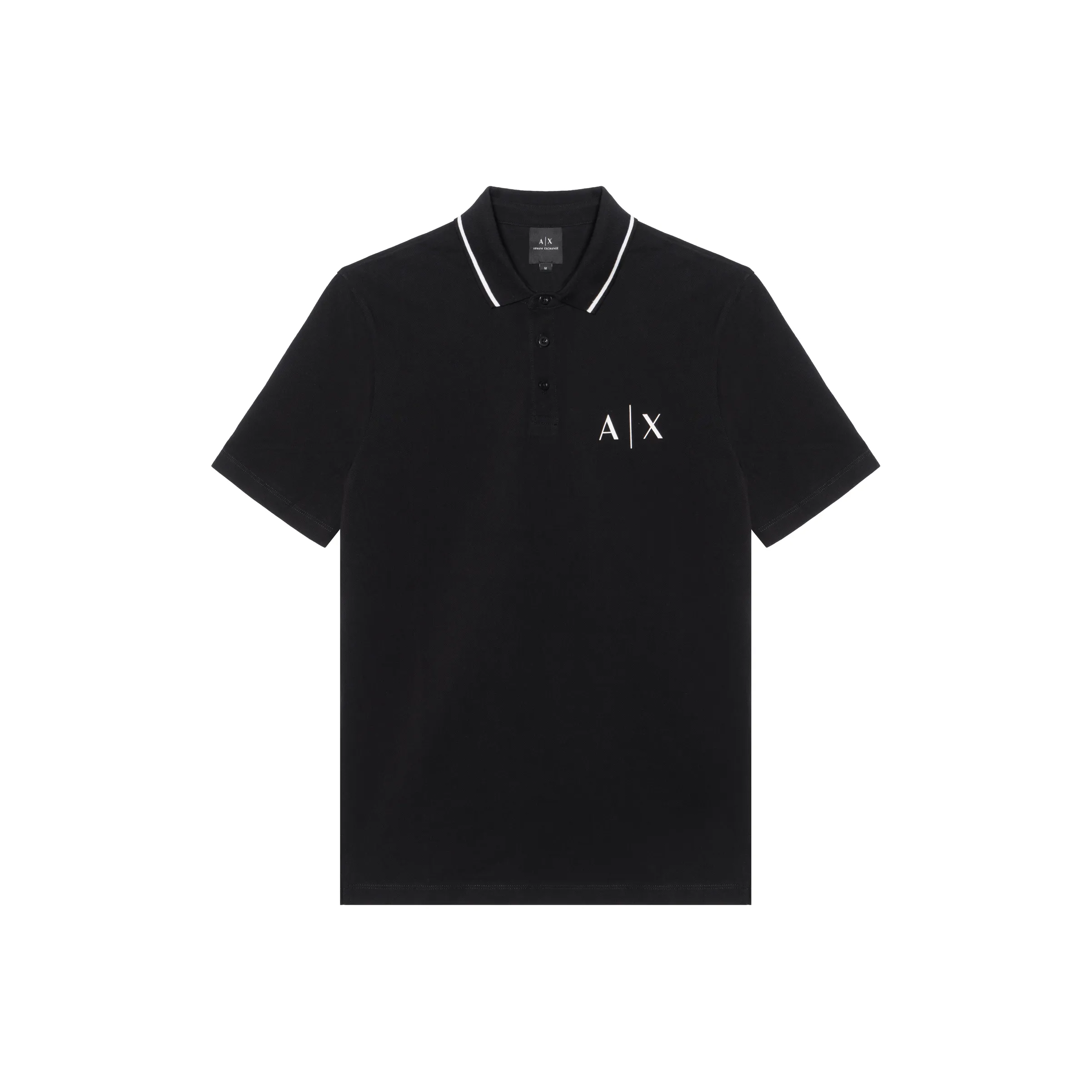 ARMANI EXCHANGE Мужская черная поло рубашка