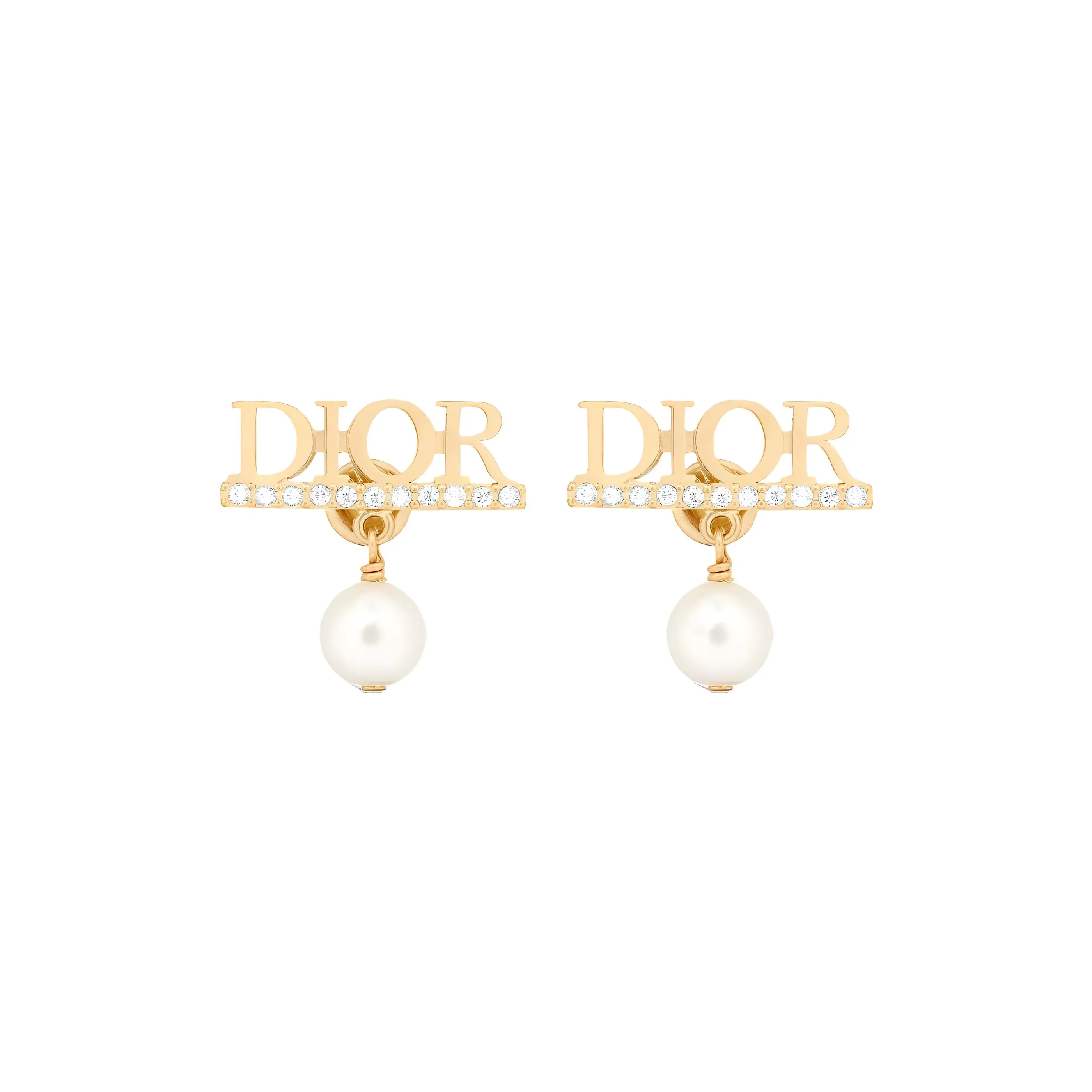 DIOR Metal Earrings Women's Gold