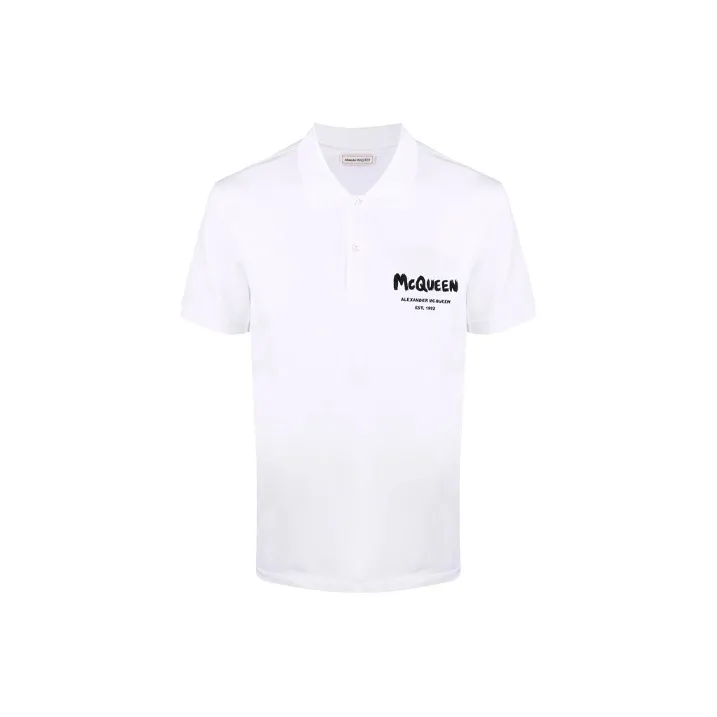 Alexander McQueen Polo Shirts Men's White