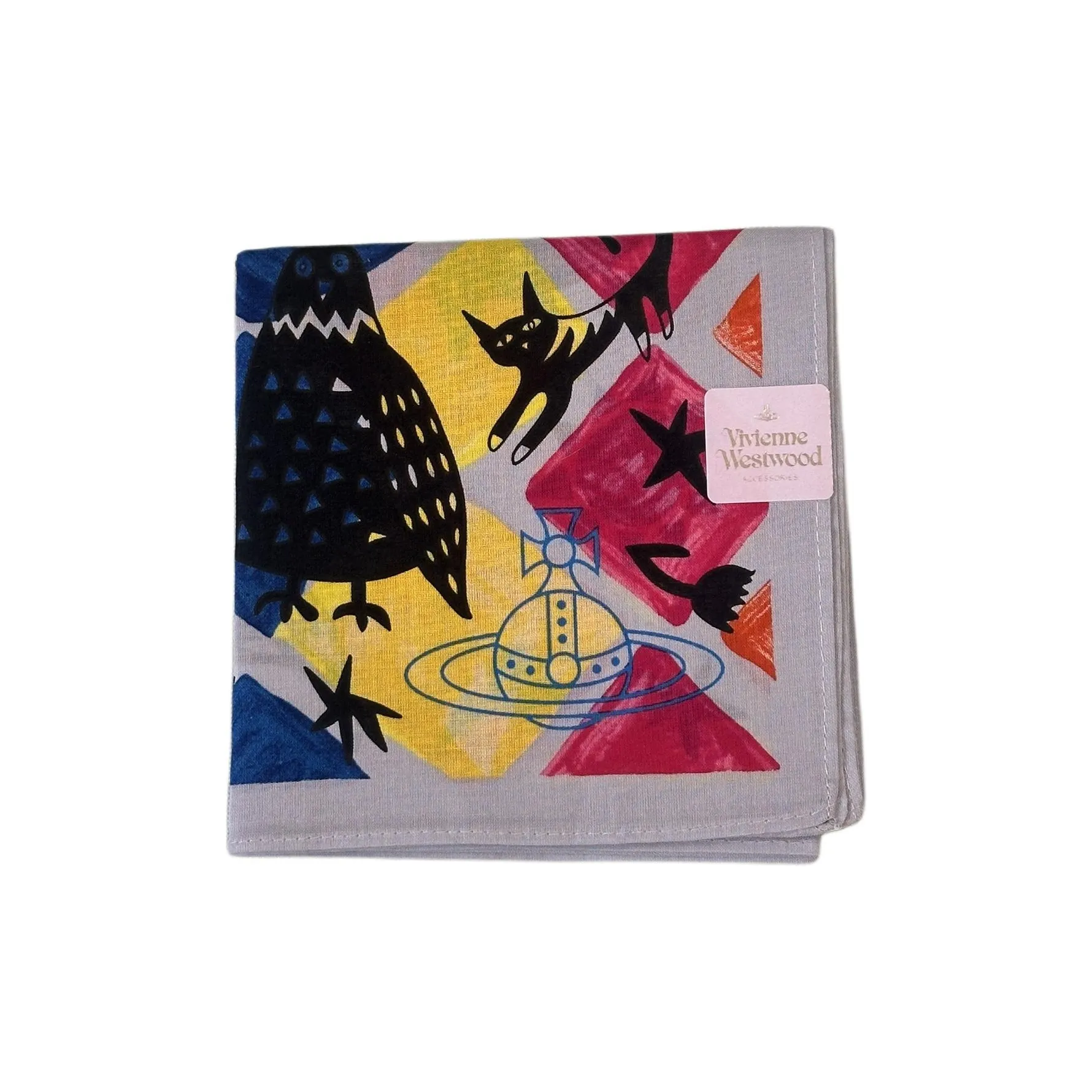 Vivienne Westwood Шелковые шарфы Унисекс Синий