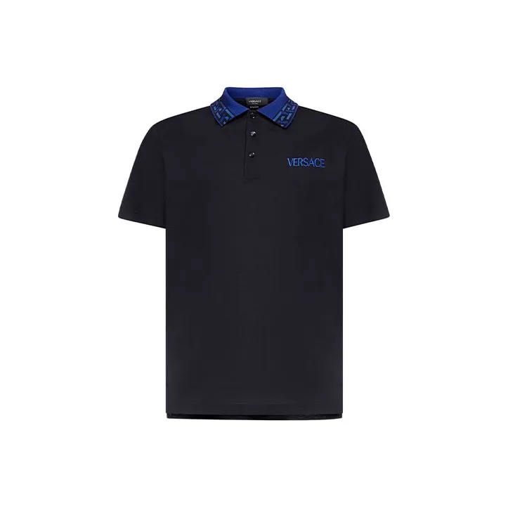 VERSACE Polo Shirts Men Black