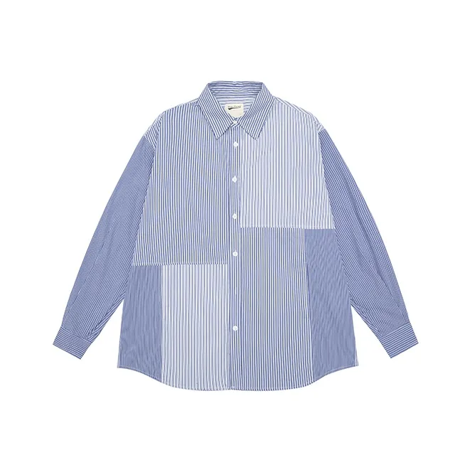 URBAN STANDARD Shirts Men's Blue White Stripes