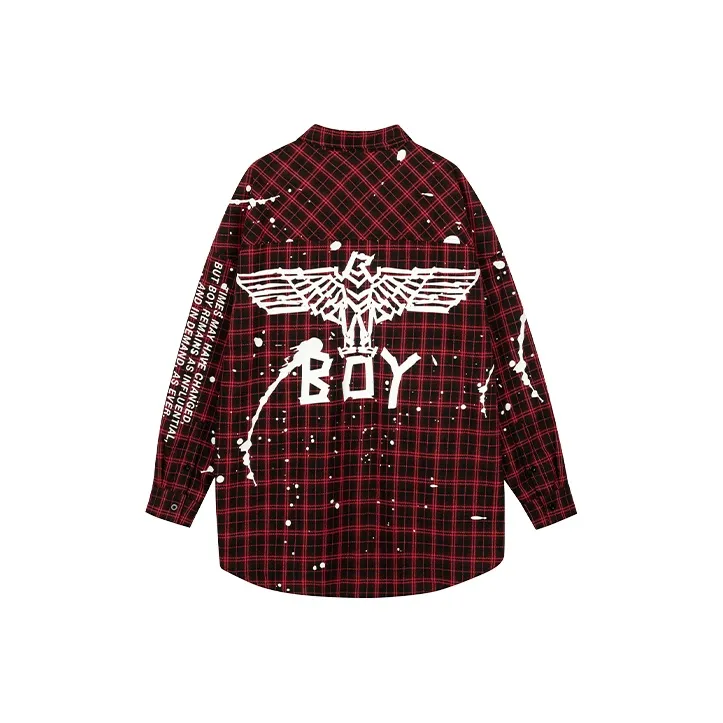 Boy London FW21 Рубашка Унисекс Красная