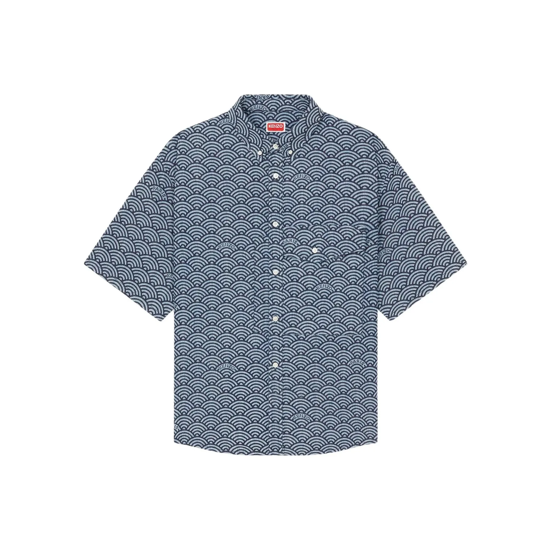 KENZO Seigaiha Short Sleeve Shirt