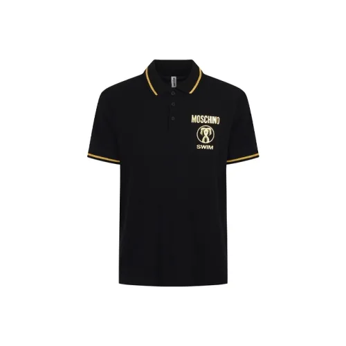 MOSCHINO Черный Мужской Поло
