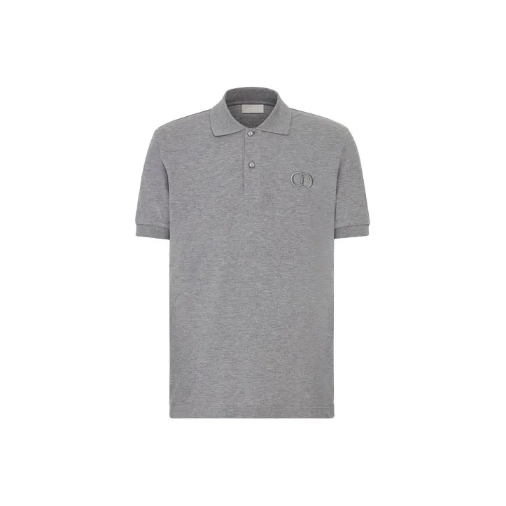DIOR Quarterly New Products Polo Shirts Men's Gray
