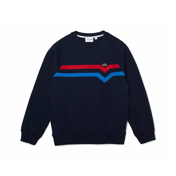 LACOSTE Collaboration Темно-синий Синий Красный Синий Мужские Свитшоты