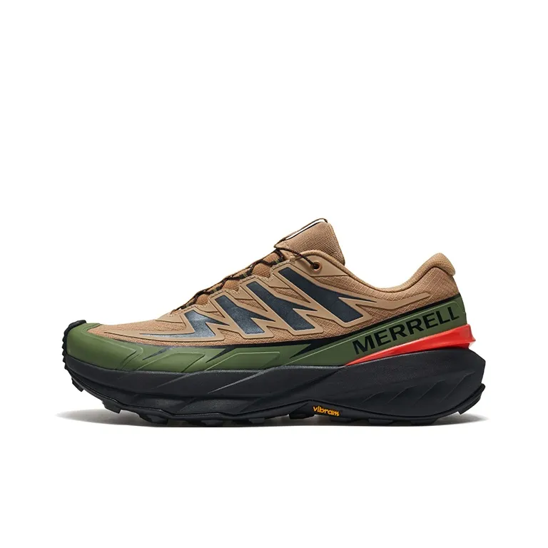 MERRELL VAST SKY Slip Resistant And Breathable Low Top Outdoor Shoes Unisex Brown Green