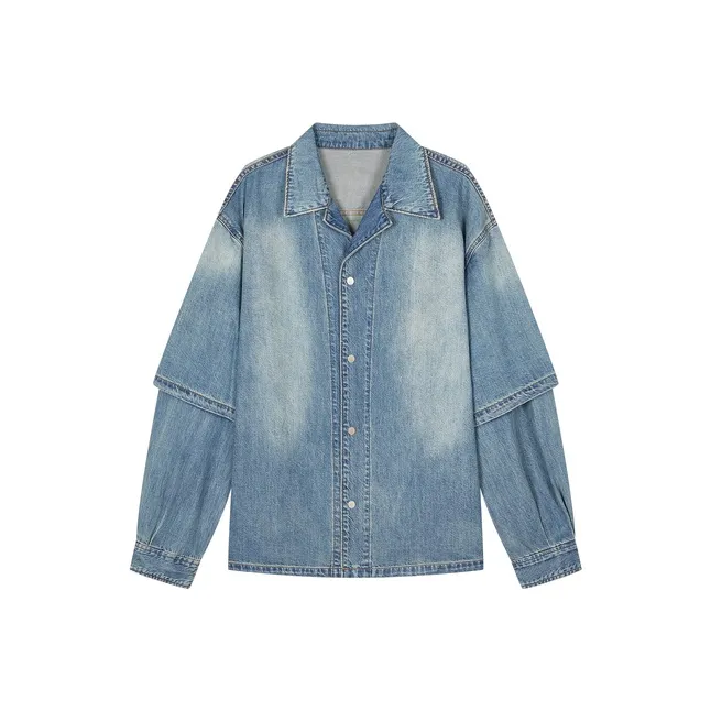 CROQUIS 991 Denim Темно-синий Синий Мужская Рубашка