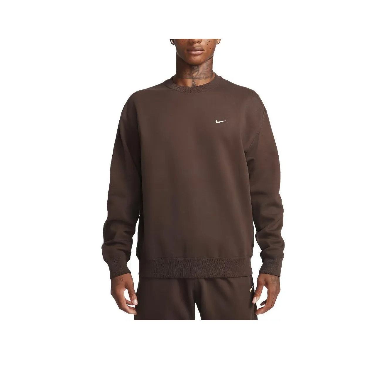 Nike Solo Swoosh Fleece Crewneck Hoodie