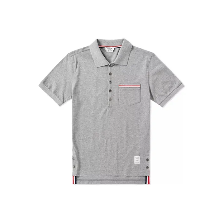 THOM BROWNE Rwb Pocket Trim Polo Shirt