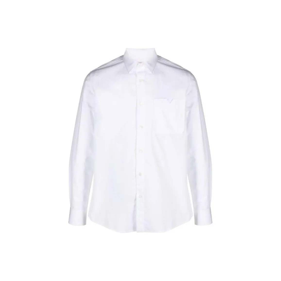 Valentino European Collar Shirt Men's White