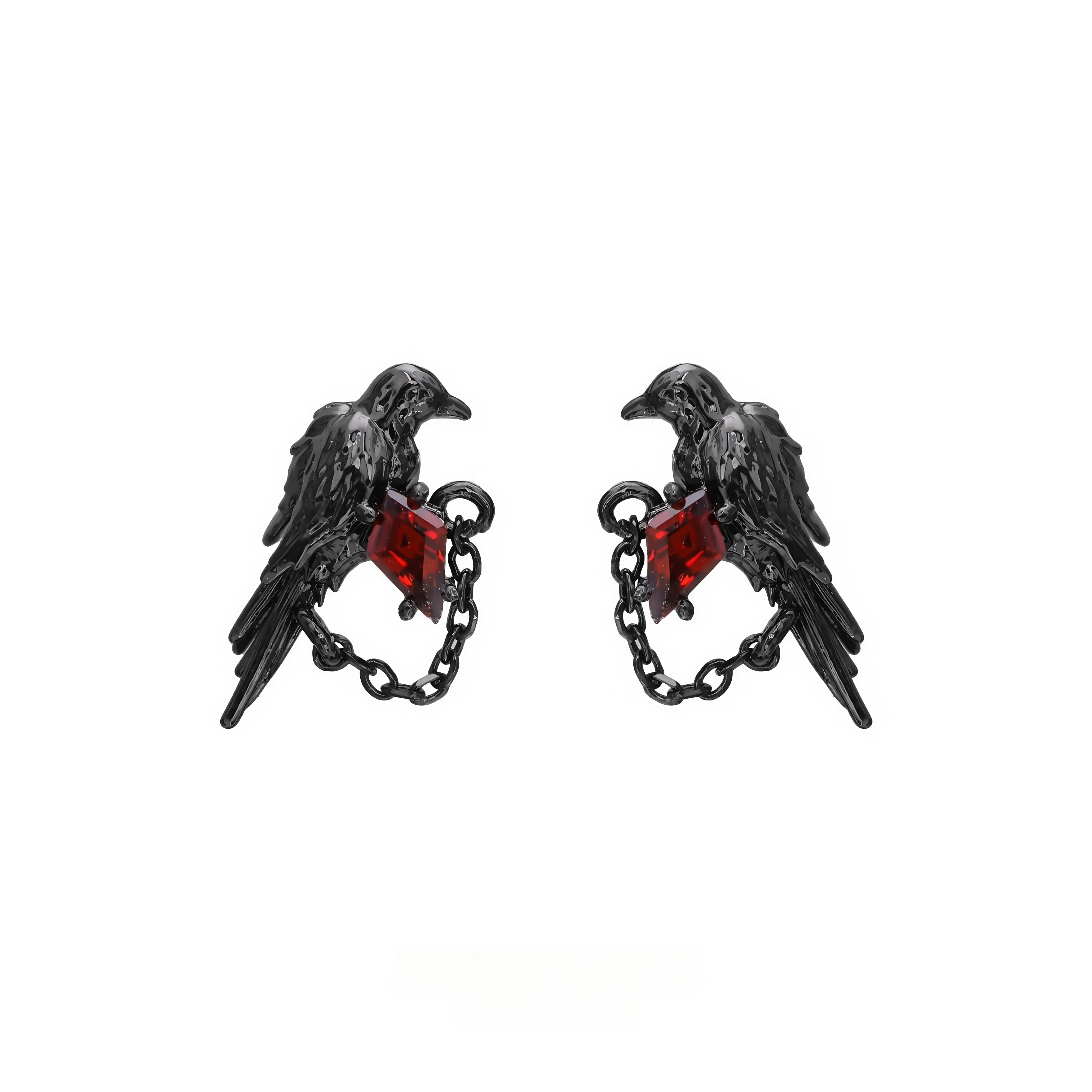 KING OF BLING Alloy With Zircon Stud Earrings Unisex