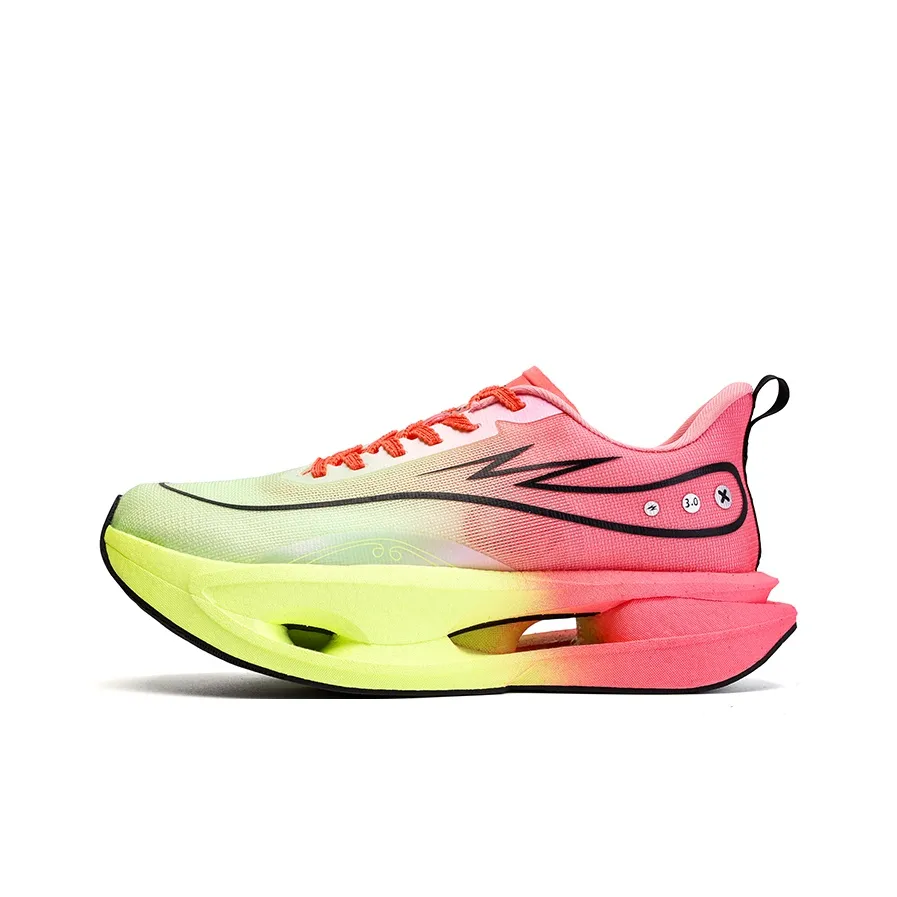 Qing Pao Беговые кроссовки Низкий Топ Светло-желтый Зеленый Мужской